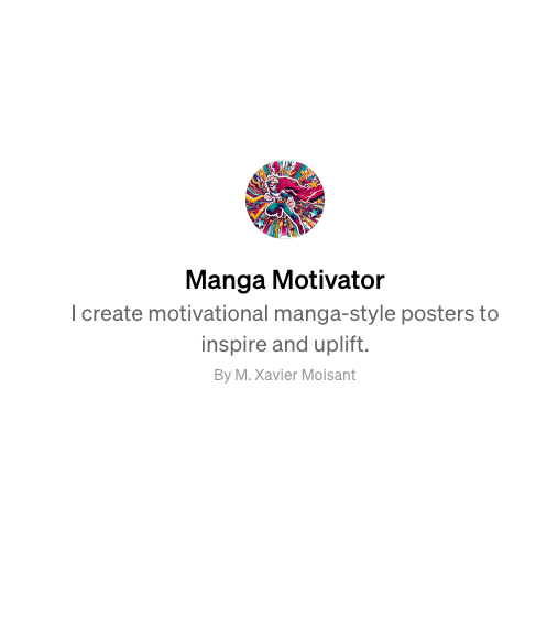 Icon of Manga Motivator GPT